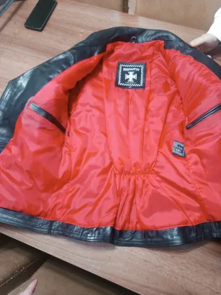 Chaqueta biker mujer 100% piel, Metallic’ko T-42