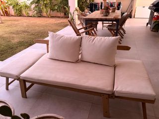 Divano da esterno pieghevole come nuovo