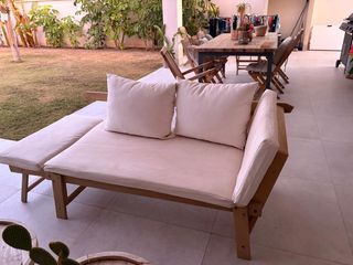 Divano da esterno pieghevole come nuovo