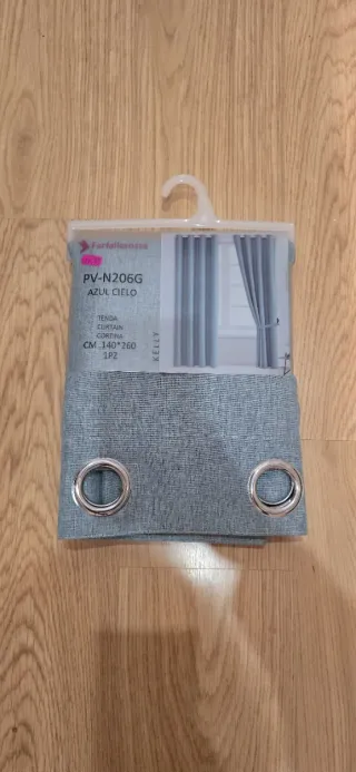 2 cortinas nuevas textura gruesa