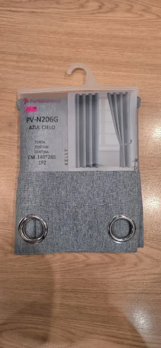 2 cortinas nuevas textura gruesa