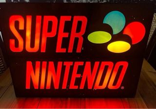 Cartel luminoso Super Nintendo