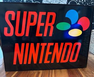 Cartel luminoso Super Nintendo