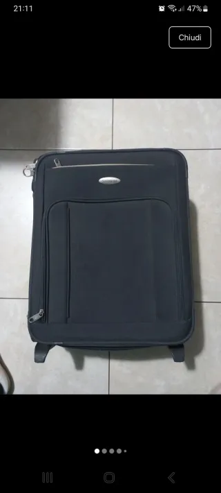 Valigia Samsonite in tessuto