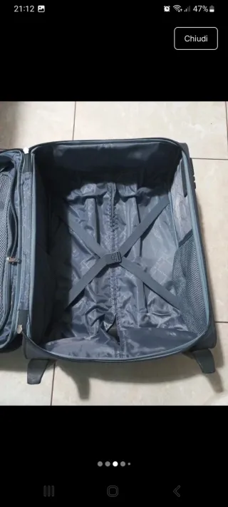 Valigia Samsonite in tessuto