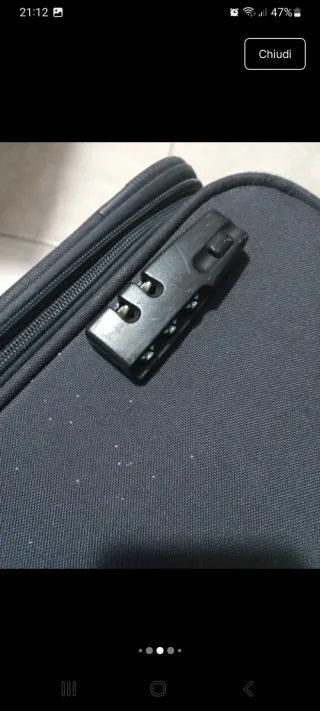 Valigia Samsonite in tessuto