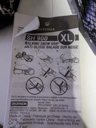 Crampones decathlon quechua sh900 XL
