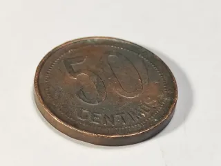 Moneda 50 Cts. 1937 II REPÚBLICA