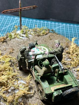 Diorama jeep willis 1943 1/35