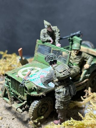 Diorama jeep willis 1943 1/35