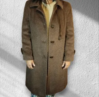 Abrigo vintage Antonio Pernas – Llama, Mohair y La