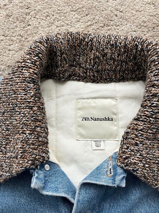 Cazadora vaquera nanushka x zara