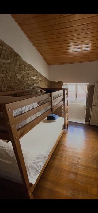 Literas de madera! Literas de madera con escalera.