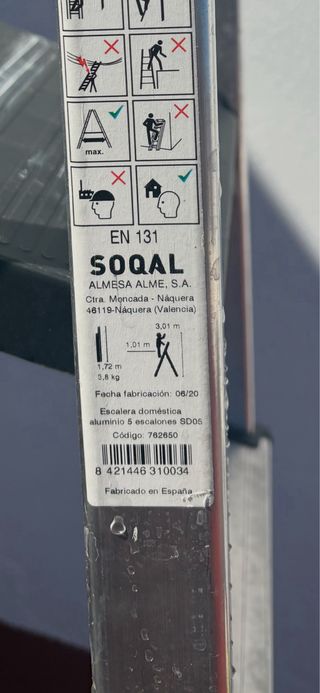 Escalera 1,72 plegable