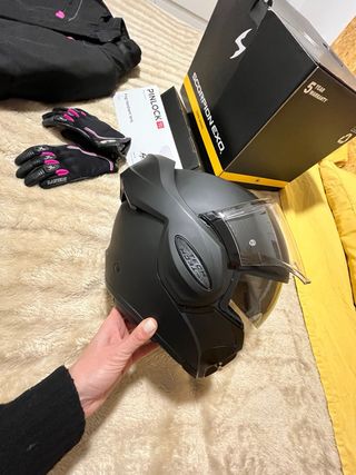 Equipación moto mujer XS  Casco/ Chaqueta/ Guantes