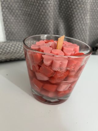 Vela coraçoes flutuantes