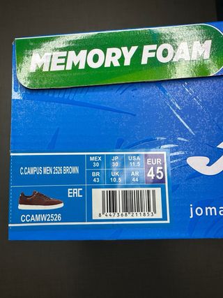 Sneakers Joma Campus Marroni – Misura 45 – Nuove