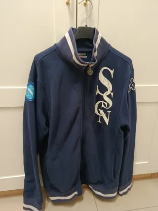Felpa con cerniera SSC Napoli Kappa taglia L