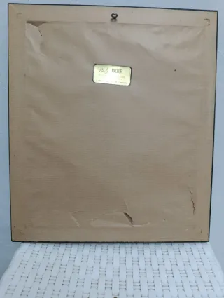 Obra de arte ( dos mendigos en un banco )