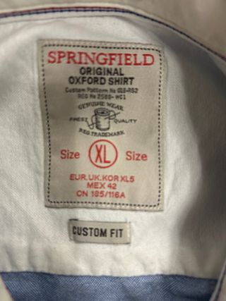 Camisa azul de Springfield
