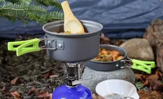 Set de utensilios de cocina de 10 piezas camping