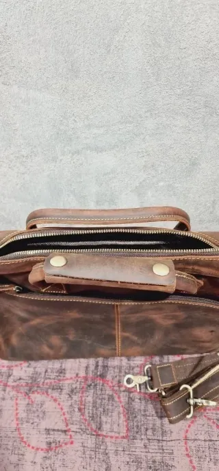 Maletín/bolsa de hombro Kattee de cuero