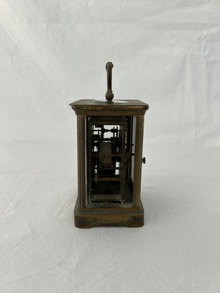 Reloj Antiguo de carruaje en bronce