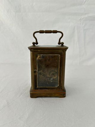 Reloj Antiguo de carruaje en bronce