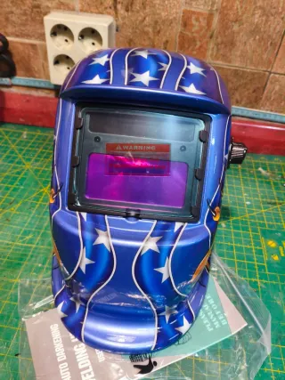 Casco pantalla electrónica para soldar