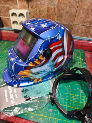 Casco pantalla electrónica para soldar