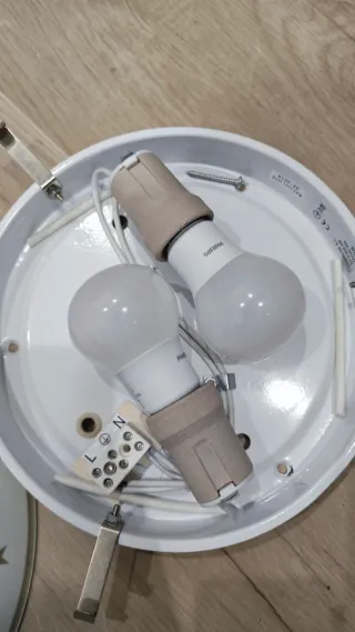 Lámpara de techo estrellas