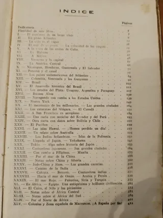 Países y mares. Libro antiguo 1931