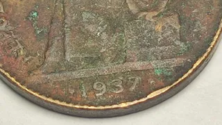 Moneda 50 Cts 1937 II REPÚBLICA (puntos cuadrados)