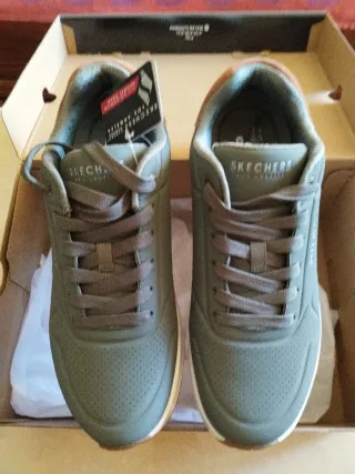 Zapatillas Skechers street color verde oliva