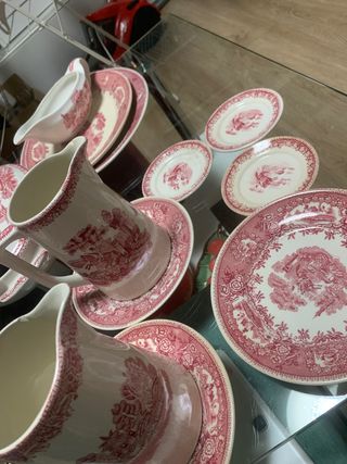 21 piezas de la vajilla Portugal Estatus,cartuja .