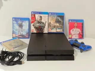 PS4 1TB + mando + 5 juegos