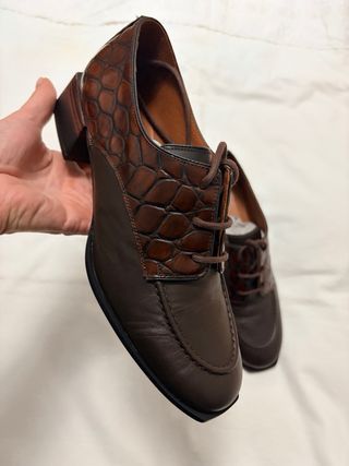 Zapatos de cuero cordones , Nemonic, talla 39