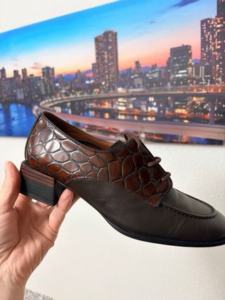 Zapatos de cuero cordones , Nemonic, talla 39