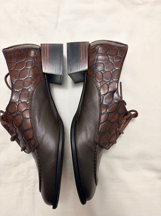 Zapatos de cuero cordones , Nemonic, talla 39