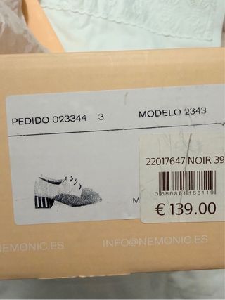 Zapatos de cuero cordones , Nemonic, talla 39