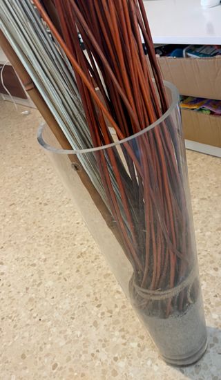 Decorazione per soggiorno o camera da letto. Canne di bambù