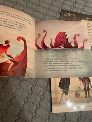 Libros infantiles en euskera. Gulliver Liliput-en