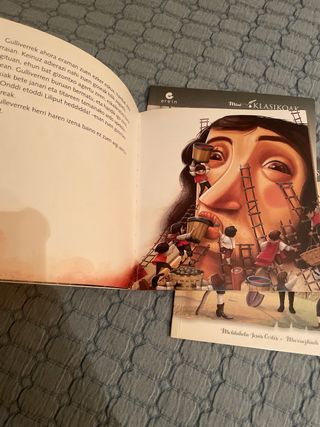 Libros infantiles en euskera. Gulliver Liliput-en