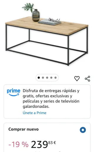 Stella Trading Thor Centro de Madera Maciza de Rob