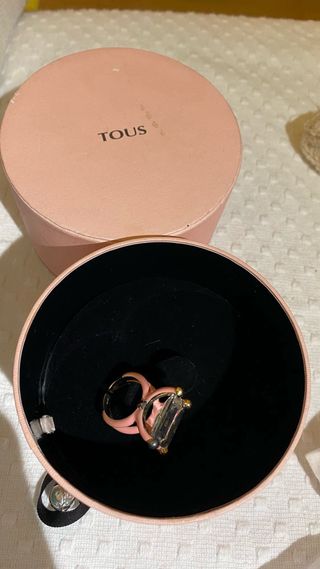 Anillo tous plata y dorado