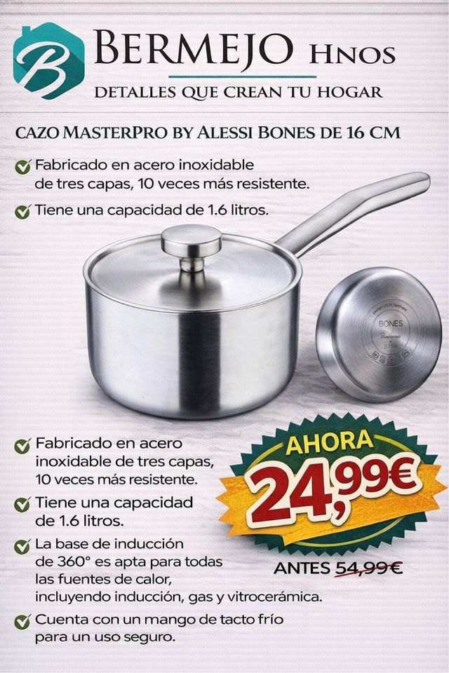 Cazo Alessi Masterpro con tapa