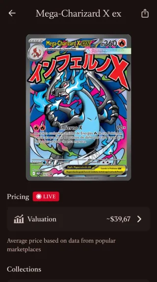 Carta mega Charizard X ex promo