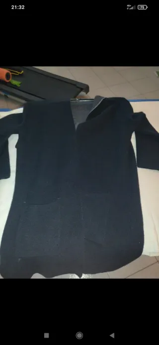 Cardigan blu con stella