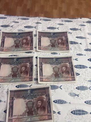 21 billetes 1000 pesetas