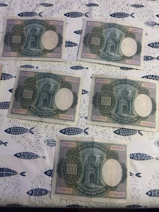 21 billetes 1000 pesetas